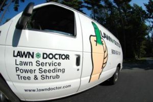 Service van from Lawn Doctor, a Lawn Care Company in Georgetown